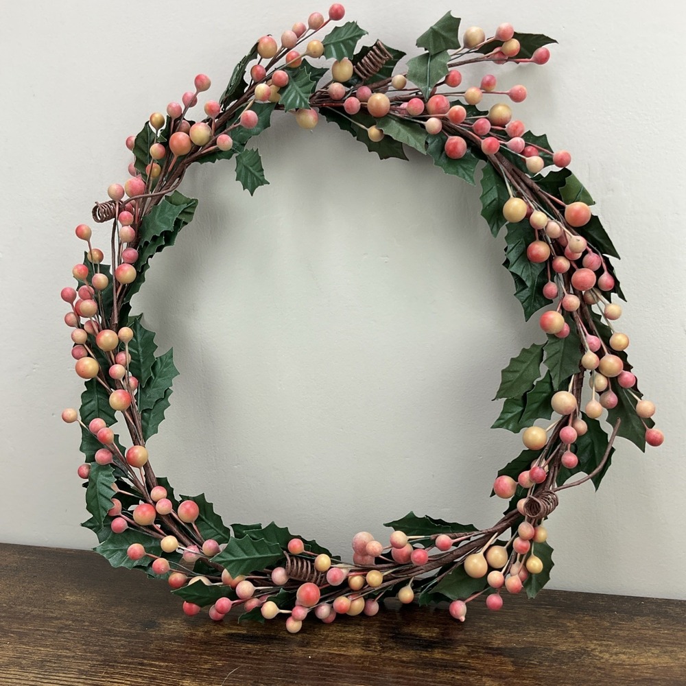 Harvest Wreath Cranberry Thanksgiving 12 In by Jim Marvins Collection